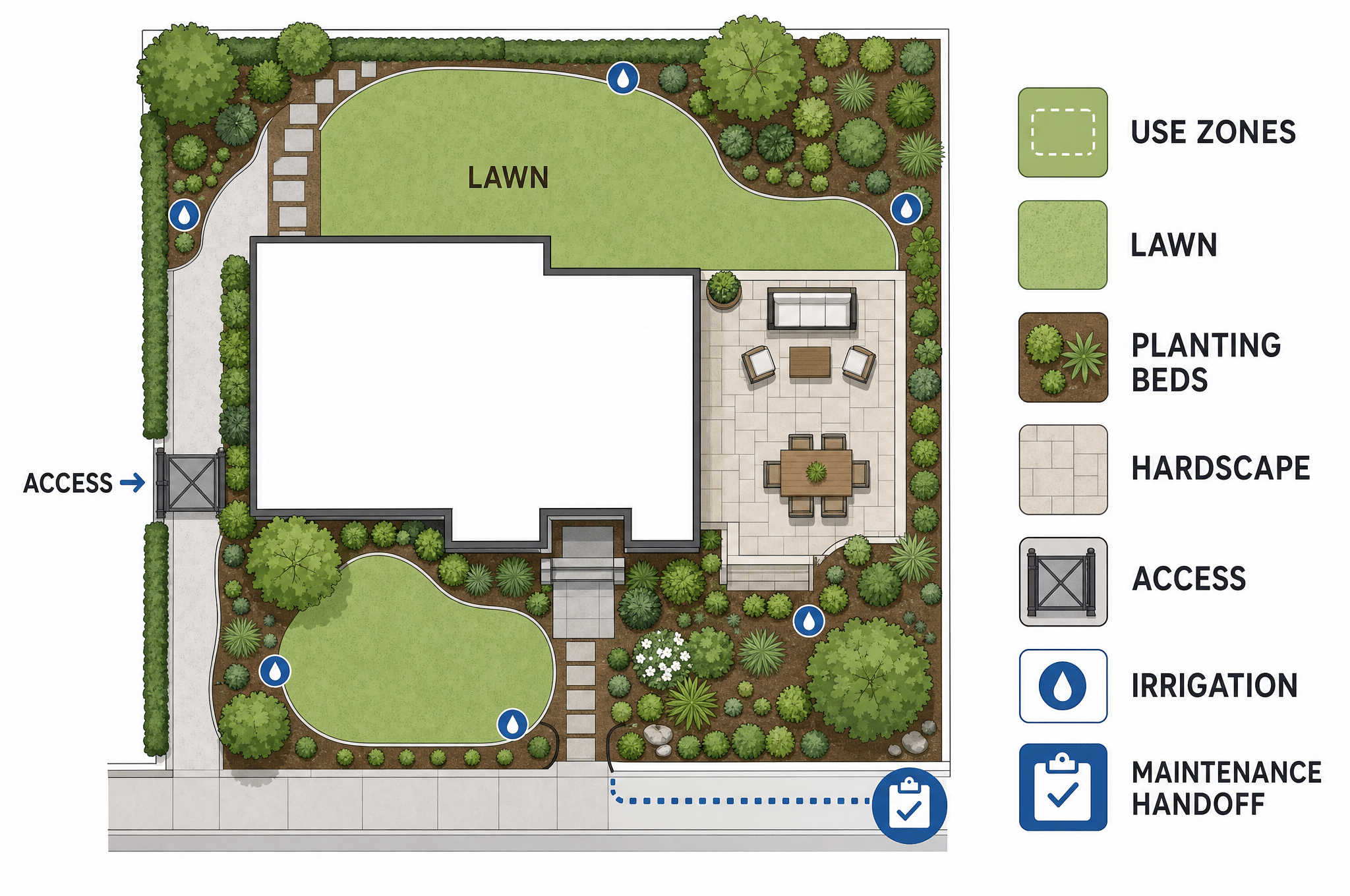 Residential landscape renovation site-planning checklist